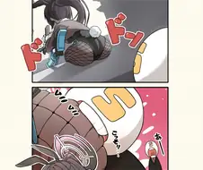 블루아카)카린의 엉덩이를 깨무는 manhwa