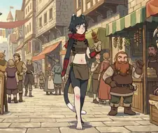 던전밥)엔딩 후 라이오스 파티들.ai