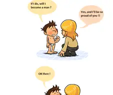 씻고 오면 남자로 만들어주는 오네쇼타 망가