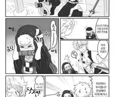귀멸의 칼날) 풍주에게 트라우마 남은 네즈코.manga