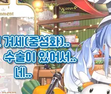 버튜버) 반려묘 중성화한 페코라