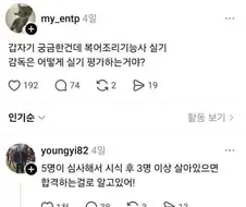 복어 조리 기능사 합격 기준