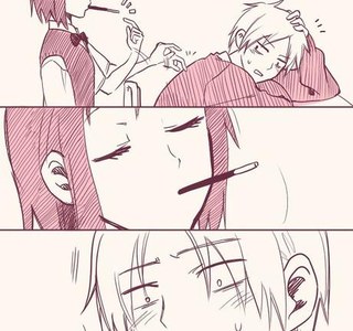 빼빼로로 들이대는 여자애를 혼내주는.Manga