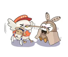 버튜버)쿠소토리 vs 카와토리 (feat 사나)