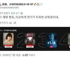 일본 넷플릭스 시리즈 인기순위 상황