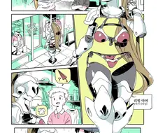 젖어서 속옷이 비치는 만화