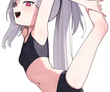 블루아카)스트레칭 하는 무츠키.manga