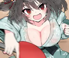 말딸) 탁구치는 키타산과 다이아