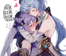 원신) 감우의 찌찌를 만지는