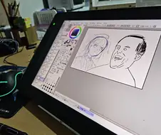 블루아카) ㅈ될 선생 1초전 만화 그리는중