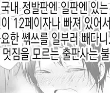 은근히 정발본 보기 힘들게 만드는 것