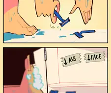 샤워하던 중, 난감한 Comic