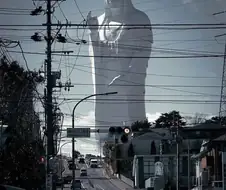 일본 센다이시를 지켜주는 거대한 불상