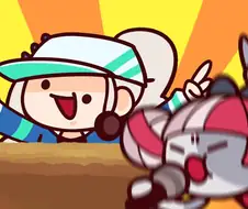 버튜버) 광란의 콘서트를 즐기는 레이네와 올리.manga