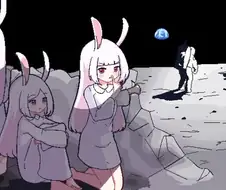 달에서 토끼 만나는 .manwha