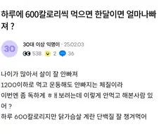 운동으로 살빼겠다는 분에게 남긴 악마의 댓글
