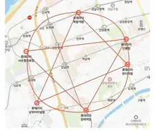 강남 롯데리아 마법진ㄷㄷ