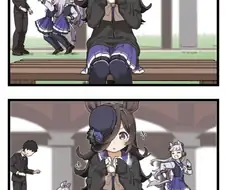 말딸) 라이스가 만두 먹는 만화