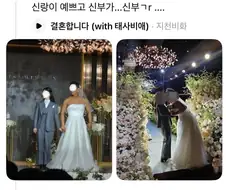 드레스 로망 없는 친구의 결혼식