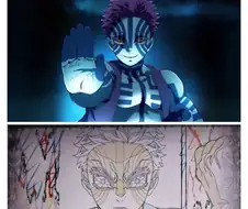 귀멸) 아카자 은근 웃긴게 질꺼같으면 웃음기 사라짐