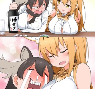 케모노프렌즈인데 탄지로랑 젠이츠가 보임