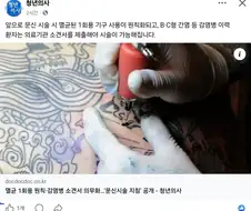 의룡인들 또 문신에 테클거네 ㅡㅡ