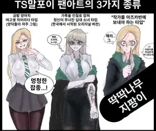 해리포터) "TS말포이 팬아트의 3가지 종류".manhwa