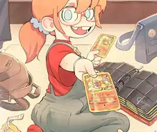 순애)포켓몬 리자몽 레어카드 선물해주는 여자애.manwha