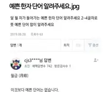 달 月자가 들어가는 예쁜 한자 단어 알려주세요.jpg