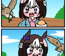 [말딸] 빵먹는 스페와 새