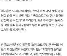 BTS:"또 국뽕이야? 알레르기 도는데..."