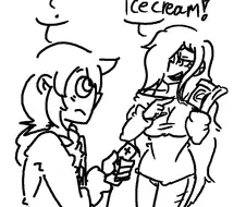 아는 누나랑 아이스크림 먹는 만화.manwha