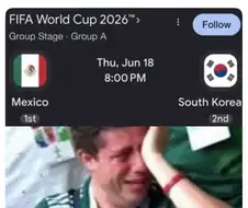 멕시코 vs 한국 특