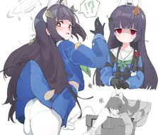 블루아카)팬티보다 야할지도 모르는 것.manga