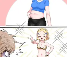 [젤다, ㅎㅂ] 젤다가 다이어트 하는 만화