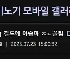 길드에 아줌마 ㅈㄴ꼴림