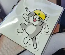 일본에서 주문한 스티커 도착함