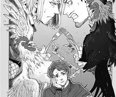 손님들이 먹으라는 음식은 안 먹고 싸움질을 한다.manhwa