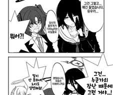 블루아카] 그레이트찌찌와 통통벅지간의 몸무게 고충을 통감하는.manhwa