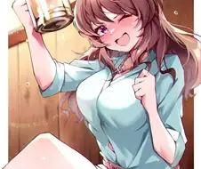 [말딸] 생맥주 마시는 성인 말딸