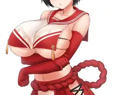 (블루아카,후방)츠바키 젖탱이 볼래?