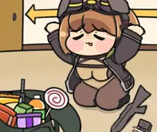 사실 이 브라우니는 생존에 도움이 되는 군장을 싼 것 뿐입니다.