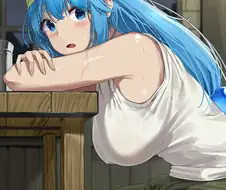 쉬고있는 아쿠아