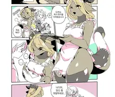 가슴 어필하는 메이드 만화