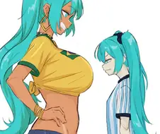 브라질 미쿠에게 떡발리는 아르헨 미쿠