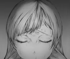 수많은 감정이 느껴지는 미간 주름.manga