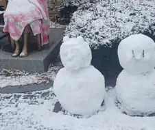 우리 동네 소녀상 겨울철 특