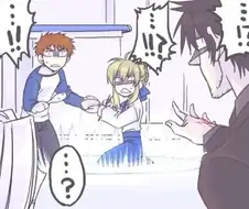 페이트)세이버를 소환했는데 덤이 딸려왔다.manga