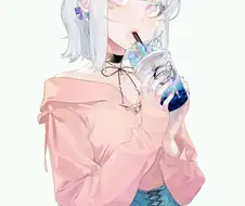 가슴으로 버블티 먹는 챌린지하는 JK 만화