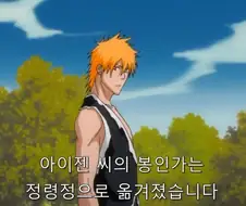 블리치) 아이젠 심정 헤아리는 이치고